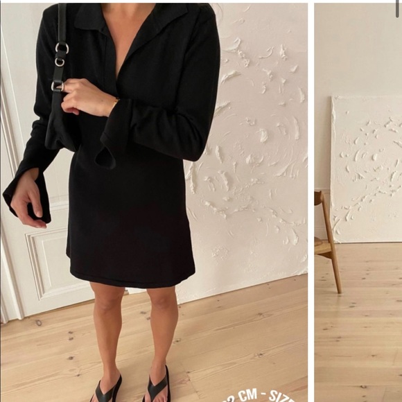 DJERF AVE GETAWAY DRESS - BLACK - Picture 1 of 3